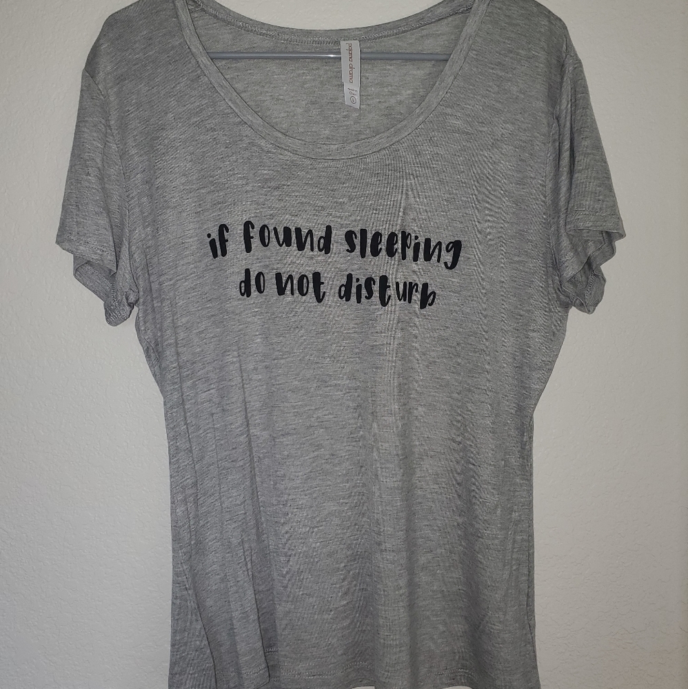 Gray pajama top